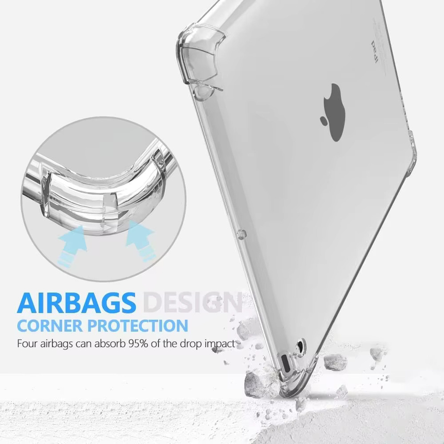 Transparente TPU-Silikon Schutzhülle für Apple iPad 2, 3 und 4 (9,7 Zoll) mit stoßfesten Airbags - Bild 3