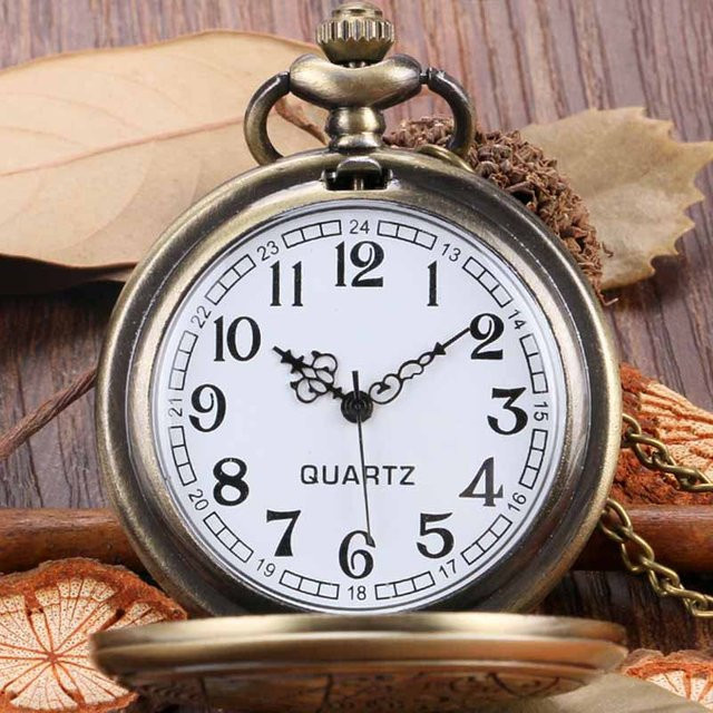 Taschenuhr Messing, Bronze, Analoguhr, Unisex - Bild 1