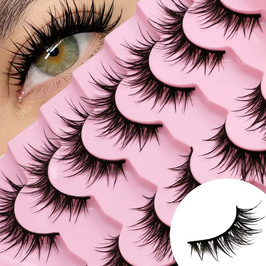 Veltrinay Manga Lashes Falsche Wimpern, natürlich - Bild 2