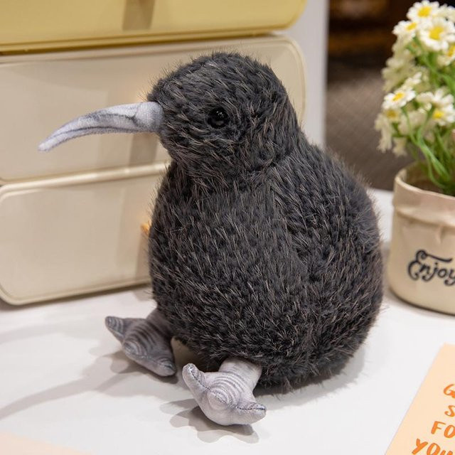Kidsly Kiwi Vogel Plüschtier, schwarz, 25cm - Bild 1