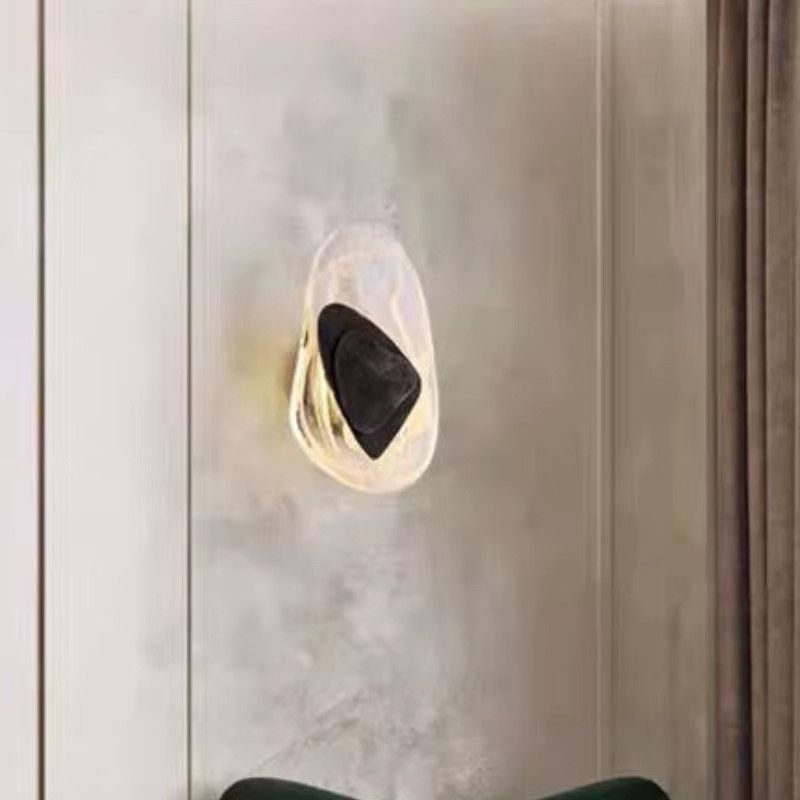 Claeted LED Wandlampe in Gold/Schwarz für Schlafzimmer und Wohnzimmer als moderne Dekoration - Bild 4