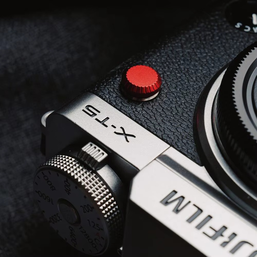 Fujifilm PC-Sync-Anschlussabdeckung aus Metall als Staubschutzkappe in Rot und Schwarz für Fuji XT2 XT3 XT4 XT5 X-H1 GFX50S GFX50 Kamera-Zubehör - Bild 2