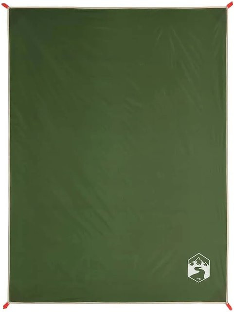 vidaXL Picknickdecke mit Heringen in Grün, B/T: 205 x 155 cm - Bild 1