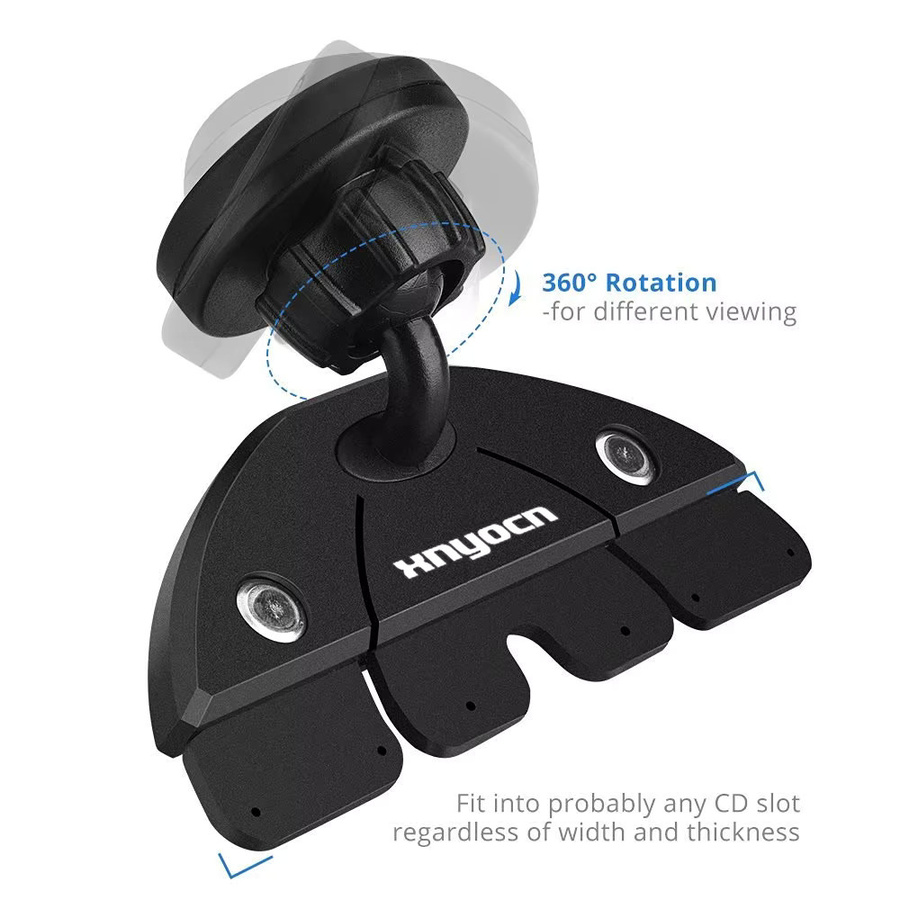 Magnetische Universal Handyhalterung für das Auto mit 360-Grad-Drehung für CD-Slots in Schwarz - Bild 4