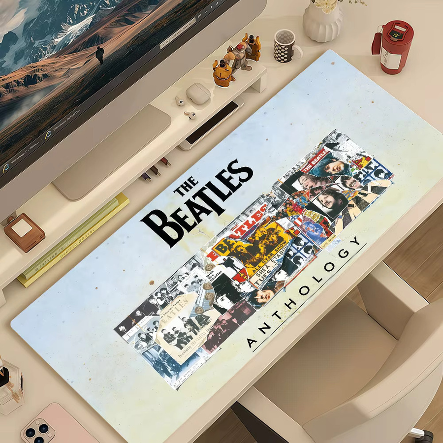 B-Beatles Rock Lockedge Mauspad in Multicolour, rutschfest und verdickt für Gaming und Büro - Bild 2