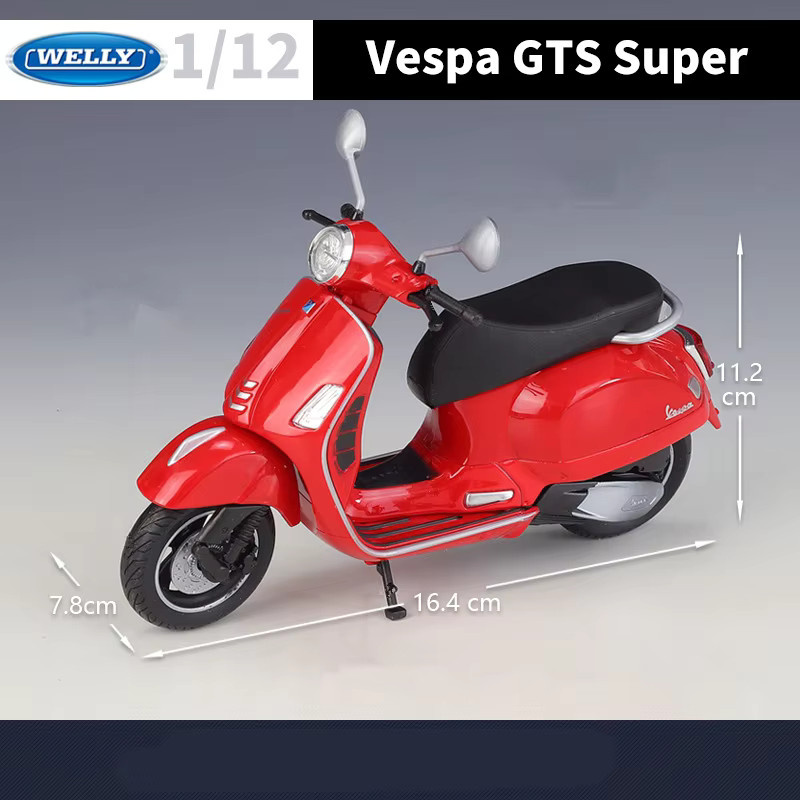 WELLY Vespa GTS Super 2020, Motorrad Modell, 1:12, Metall - Bild 1