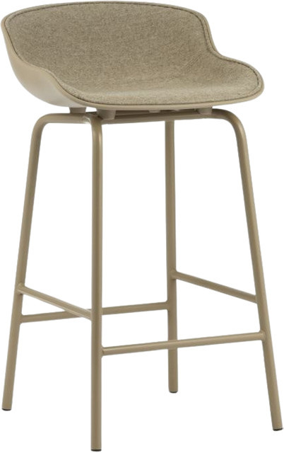 Normann Copenhagen Hyg Barhocker in Beige mit Frontpolsterung im skandinavischen Stil, Höhe: 65 cm - Bild 1
