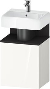 Duravit Waschtischunterschrank Qatego Wandhängend in Grau und Weiß Hochglanz B/T/H: 44 x 35 x 64,5 cm - Bild 1