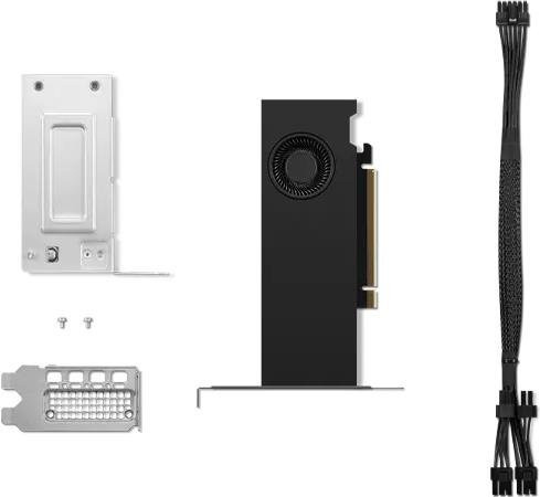 Lenovo NVIDIA RTX 2000 Ada Grafikkarte, 16GB GDDR6, PCIe 4.0 x8 Low-Profile, 4 x DisplayPort, Schwarz - Bild 1