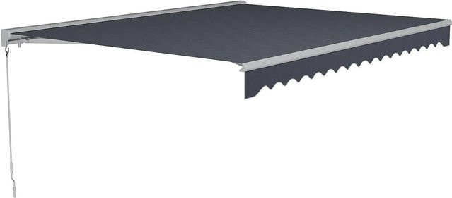 Vente-unique Sonnendach Cofana Semi-Cassette Elektrisch Anthrazitgrau Breite: 295 cm, Ausladung: 140 cm - Bild 1