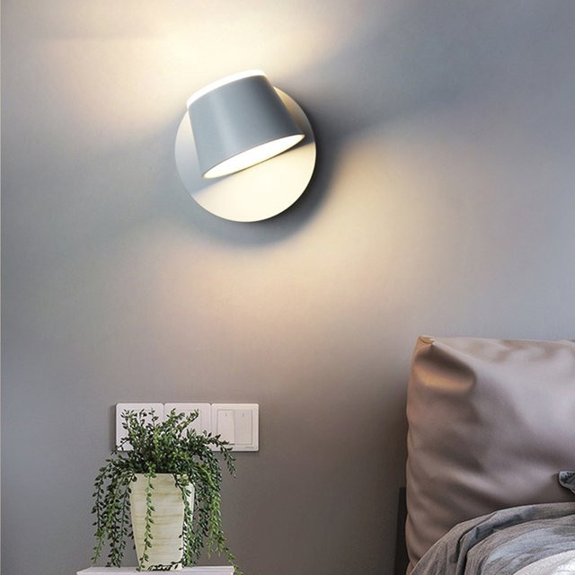 Feiyunlux Moderne LED Wandleuchte in Weiß aus Aluminium und Acryl mit Up-and-Down-Licht für Schlafzimmer und Kinderzimmer, Warmweiß - Bild 1