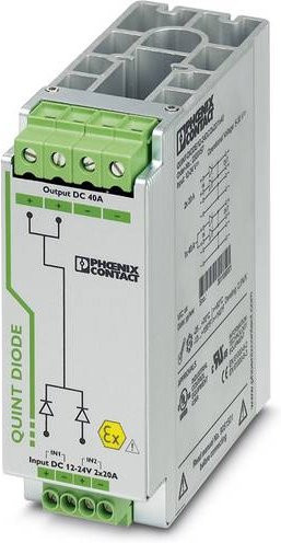 Phoenix Contact 2320157 Hutschienen-Redundanz-Modul 40A mit 1 Ausgang in Grau - Bild 1
