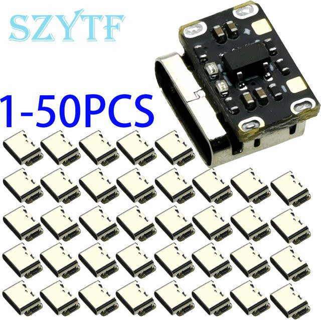 SZYTF Mini-Lithium-Batterie-Ladeplatinenmodul mit Typ-C-Schnittstelle für 18650 Akkus, 3,7 V, 4,2 V, Schwarz - Bild 1