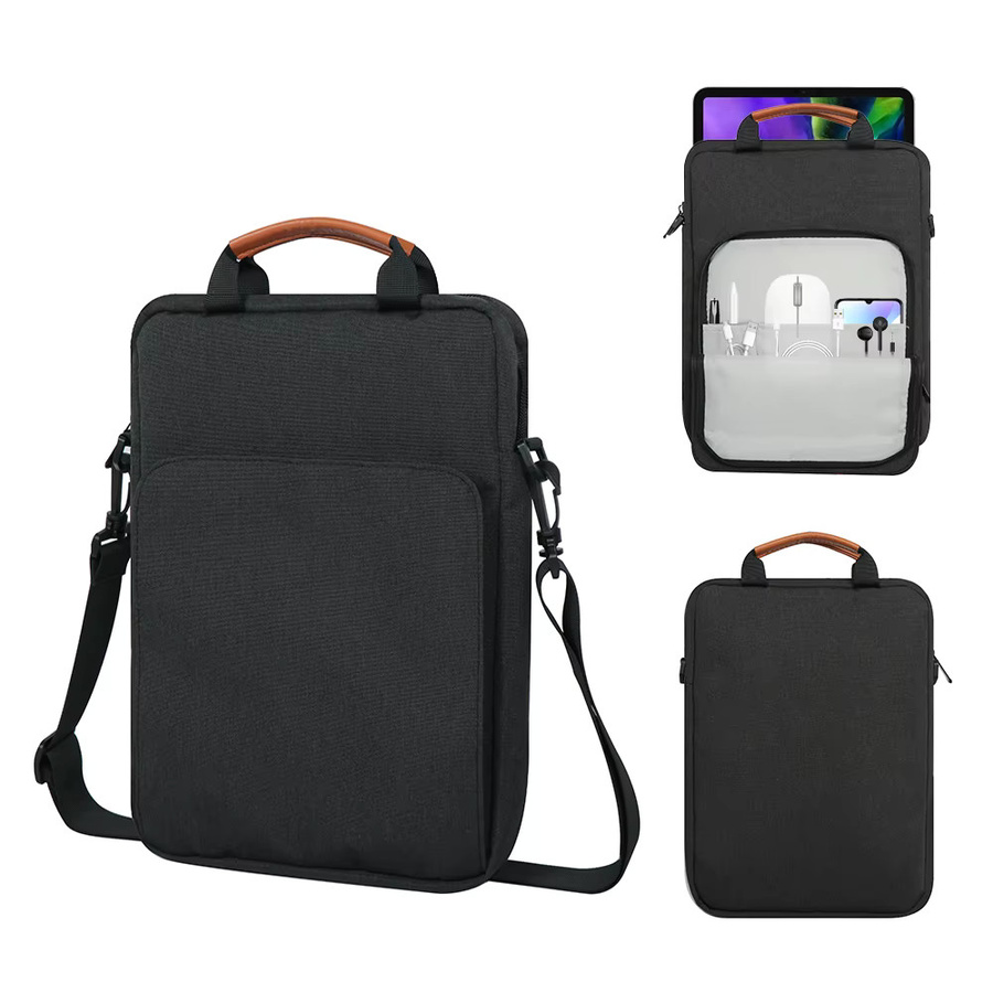 ValueWin Tablet-Schultertasche für 12 bis 13,3 Zoll, Laptop-Tasche und Aktentasche, Schwarz - Bild 7