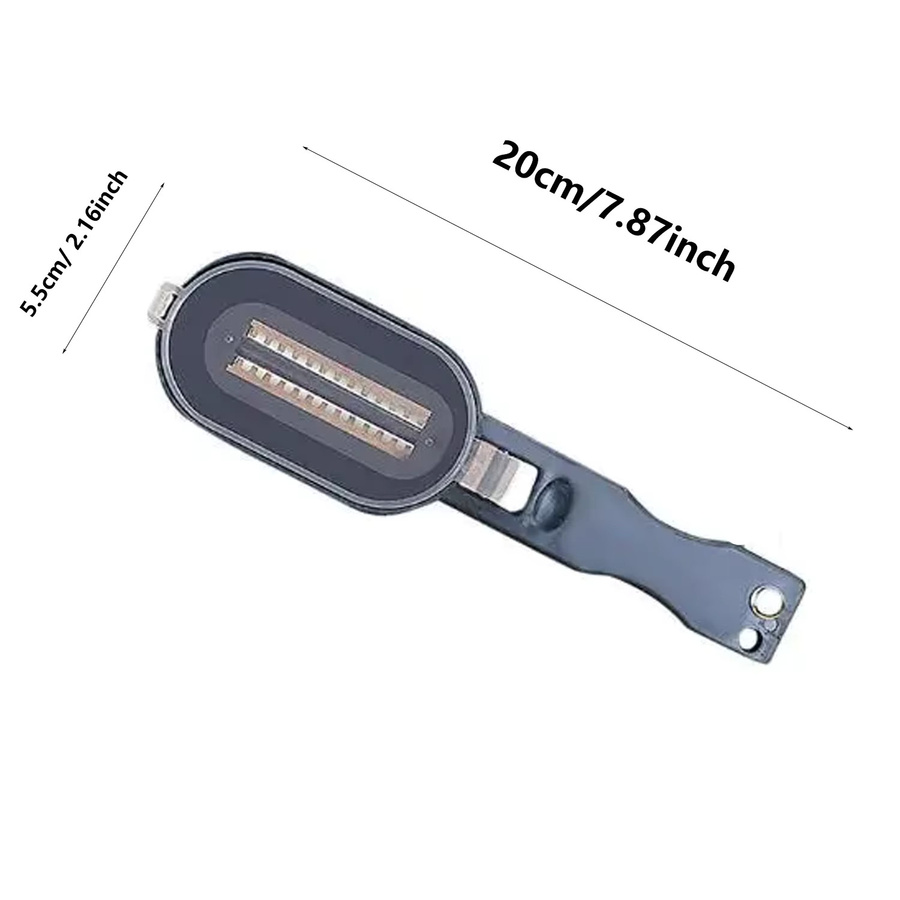 Multifunktionaler Küchenhelfer Set aus Kunststoff in Schwarz bestehend aus Fischschuppenentferner, Obst- und Gemüseschäler, Reinigungsschaber und Klappmesser - Bild 3