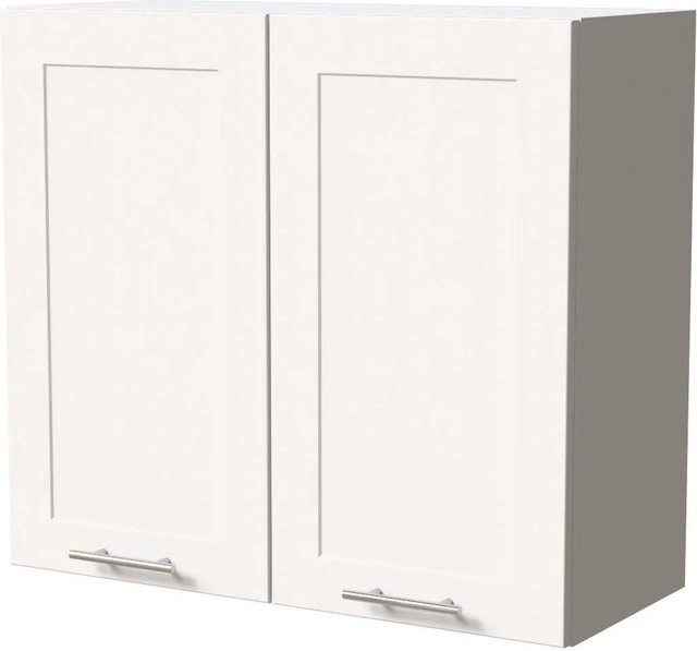 Feldmann-Wohnen Hängeschrank Oslo Küchenschrank Weiß Matt B/T/H: 80 x 32,5 x 72 cm - Bild 1