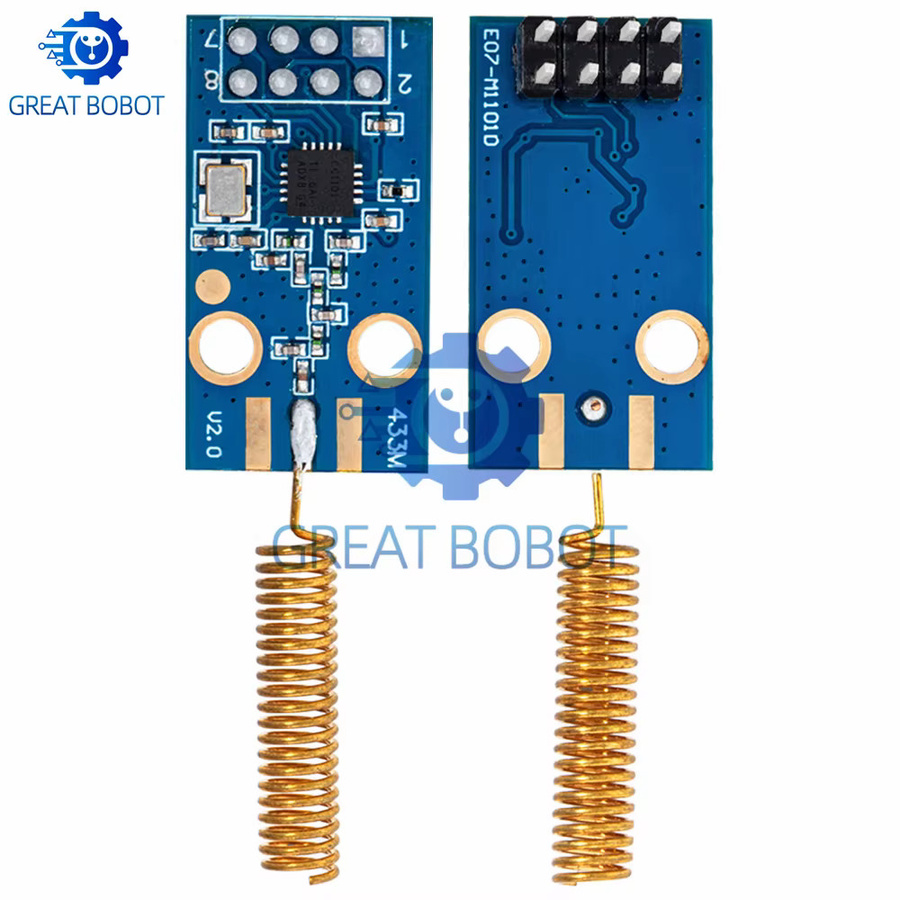 Baishundianzi BS CC1101 Wireless-Transceiver-Modul in Blau, 433 MHz, 2500 m NRF-Entfernungsübertragungsplatine mit OOK, ASK, MSK Modulation und programmierbarer Steuerung - Bild 3
