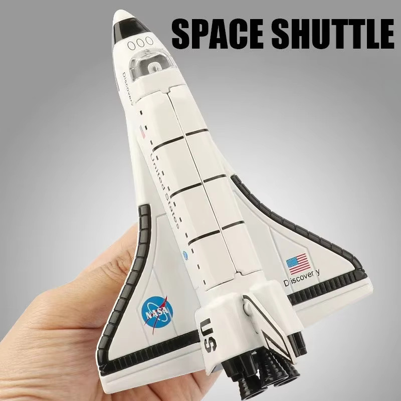 Space Shuttle Simulation Luftfahrt Modell, Metall, Weiß, Mini Auto - Bild 2