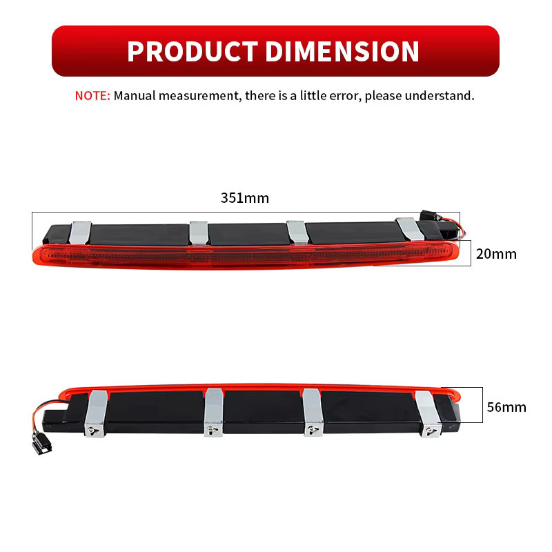 SAARMAT LED Bremslicht für Mercedes-Benz C-Klasse W203 (2001-2007), Canbus 12V, Rot - Bild 3