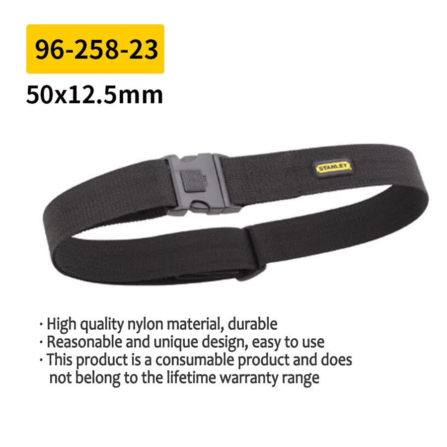Stanley Toolkit-Gürtel 96-258-23 mit Schnellverschluss-Schnalle in Schwarz, robuster und verstellbarer Werkzeugtaschengürtel - Bild 2