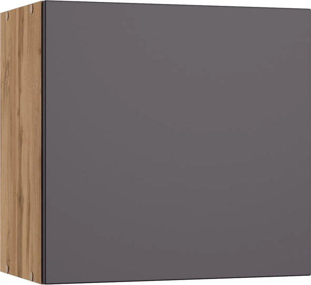 Held Möbel Küchen-Hängeschrank Turin in Graphit und Wotaneiche mit 60 cm Breite - Bild 1