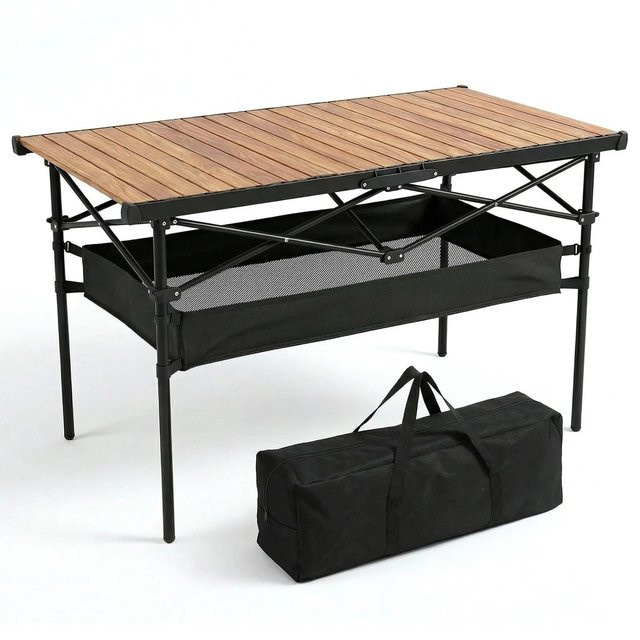 Sekey Campingtisch aus Aluminium, faltbarer Gartentisch für Garten und Balkon, B/T/H: 120 x 60 x 69 cm - Bild 1