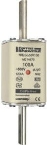 Mersen NH-Sicherungseinsatz SF Größe 2 gG 100A/500V weiß KM NH2GG50V100 - Bild 1