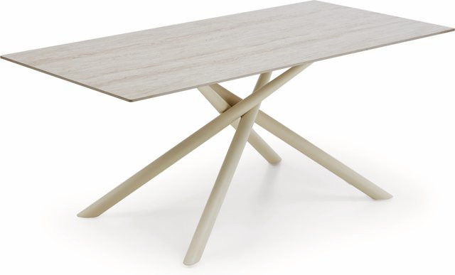 Esstisch LAROCA von NIEHOFF Sitzmöbel in Beige mit Keramikplatte und Metallgestell, B/T/H: 190 x 100 x 75 cm - Bild 1