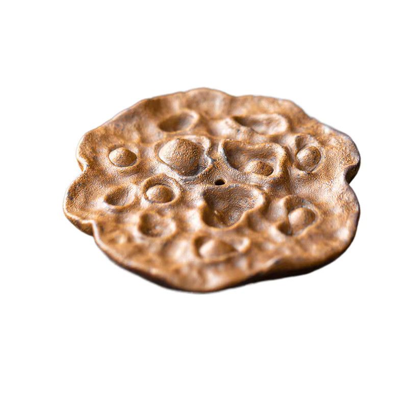 Traditioneller Zisha Teekannen-Deckel mit kreativer Lotus-Glasur und Rahmen als dekoratives Teegeschirr-Ornament - Bild 3