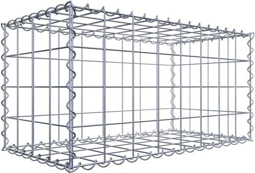 Gabiona Gabione aus Stahl in Silber, B/T/H: 100 x 40 x 40 cm - Bild 1