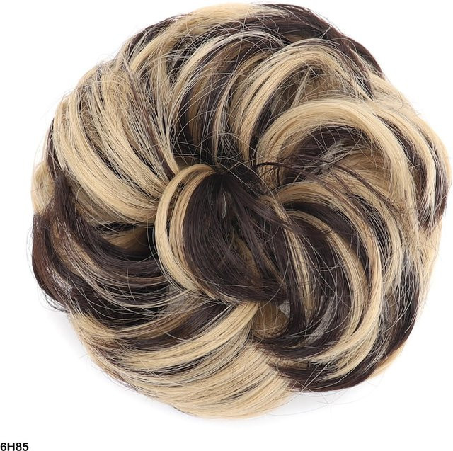 jeedou Messy Bun Haarteil Vogelnest-Stil, beige, Damen - Bild 1
