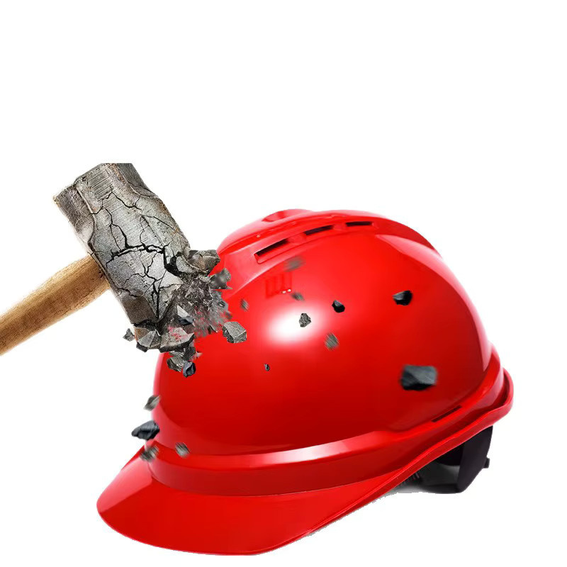 Shoudun Schutzhelm in Gelb, verdickter und stoßfester Arbeitsschutzhelm für die Baustelle mit atmungsaktivem Design - Bild 4