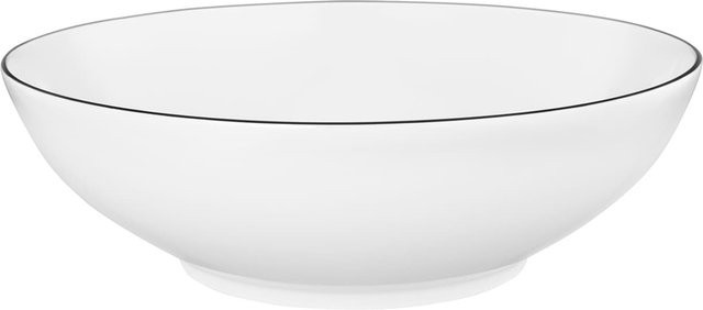 Seltmann Weiden Salatshüssel Lido Black Line aus Porzellan, Schwarz, Durchmesser: 23 cm - Bild 1