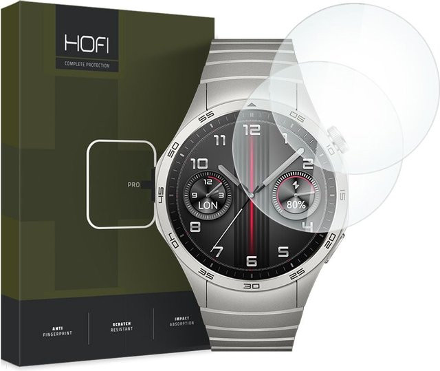 HOFI PRO+ Schutzfolie für Huawei Watch GT 4 46mm, 2er Set, Gehärtetes Glas - Bild 1