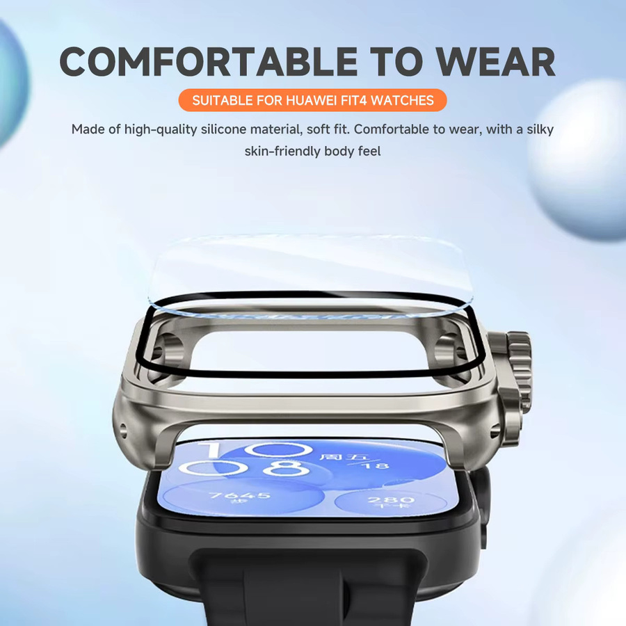CHIICSMART Armband + Gehäuse für Huawei Watch Fit 5/5Pro, Silikon, Unisex - Bild 2