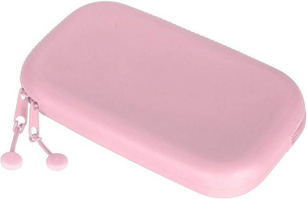 GoolRC Silikon Stiftetasche mit Reißverschluss für Schüler und Studenten in Pink und White