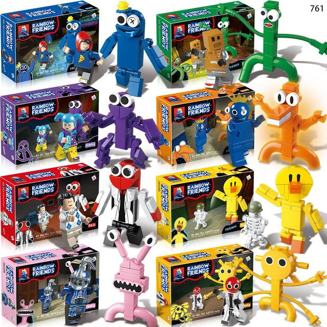 Yiran toy Regenbogenfreunde Monster Konstruktionsbausteine Set - Bild 1