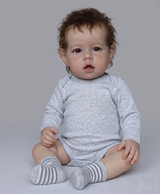 NPK Liam 20-Zoll Reborn Kleinkind-Jungenpuppe, Weiß - Bild 1