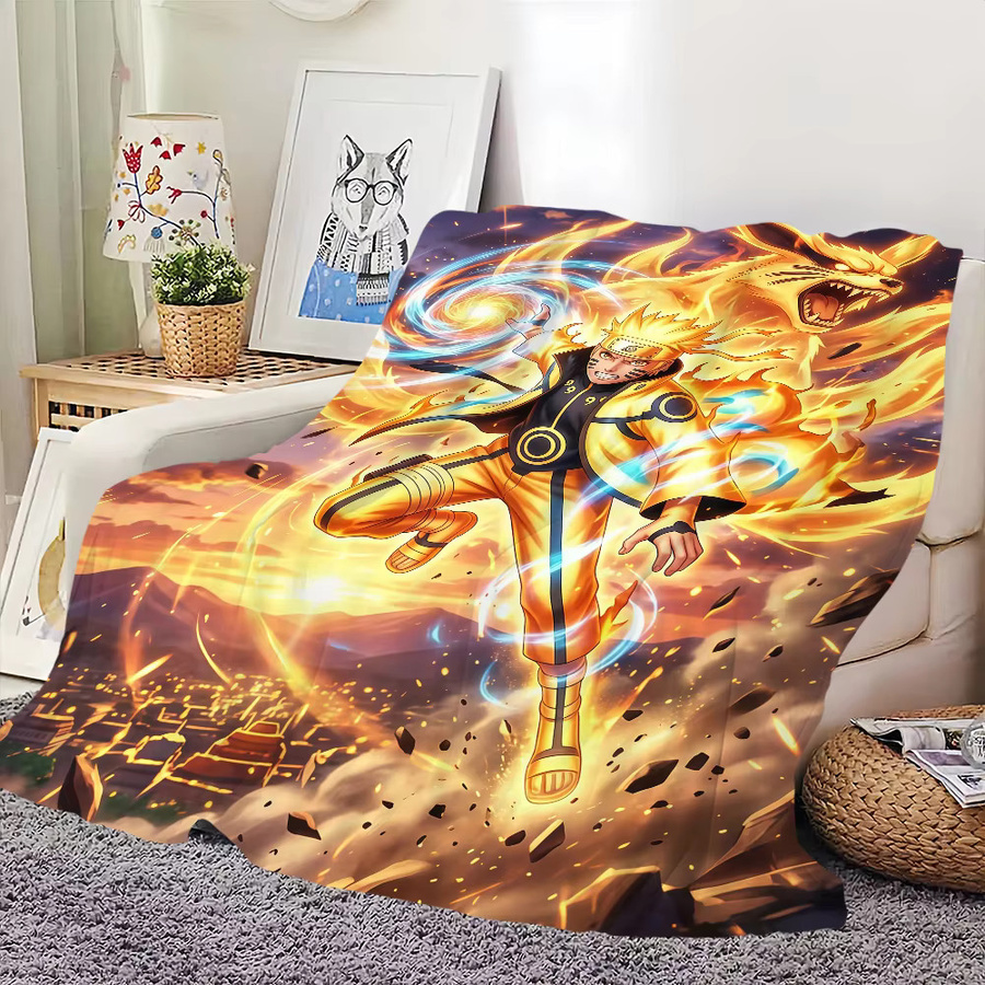 Gemütliche Naruto Anime Decke für Kinder in Multicolour - Bild 2