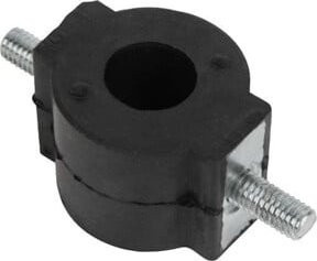 KIPP O-Formlager M04 aus Stahl und Elastomer Naturkautschuk in Schwarz - Bild 1