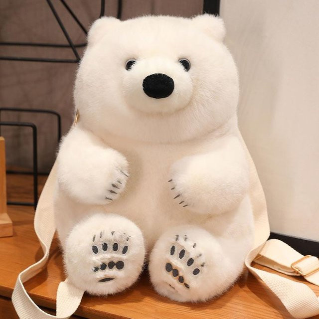 Kidsly Plüsch-Eisbär-Puppe, Stofftier, ab 3 Jahre - Bild 1