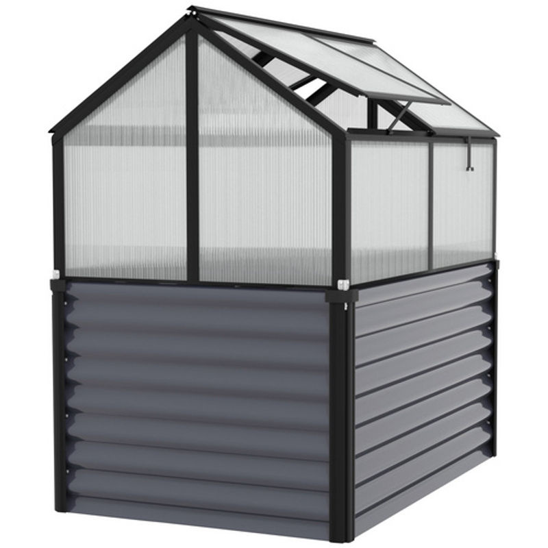 VITAVIA Hochbeet Zola aus Zincalume in Schwarz, B/T/H: 89 x 126,7 x 134,5 cm - Bild 2