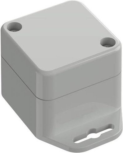 TRU COMPONENTS Flansch-Gehäuse TC-10860368 aus Polycarbonat in Lichtgrau, B/T/H: 44,8 x 44,8 x 4,01 cm - Bild 1