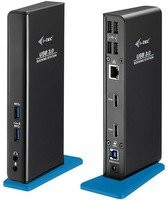 i-tec Dual HDMI Dockingstation mit USB-C und USB 3.0, Ethernet/LAN und QHD 1440p Unterstützung, Schwarz - Bild 1
