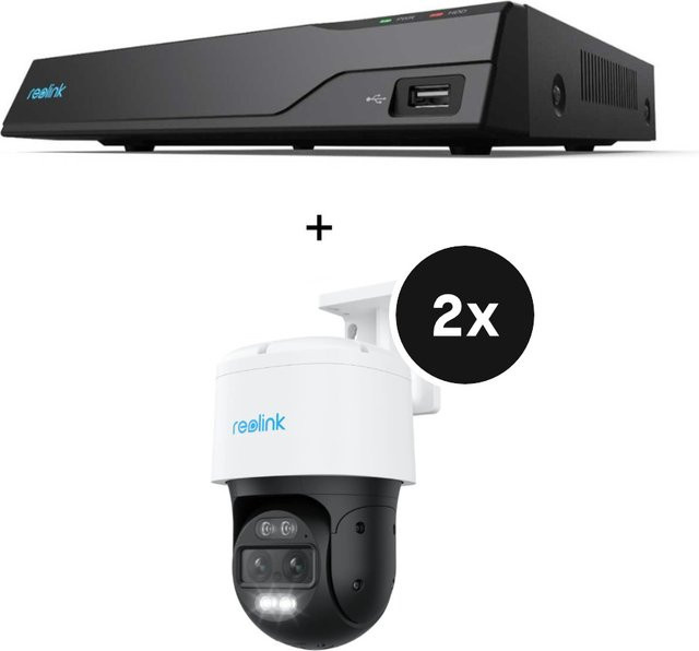 Reolink Überwachungsset mit NVS8 Netzwerkrekorder und 2 Trackmix Series P760 Kameras in Weiß - Bild 1
