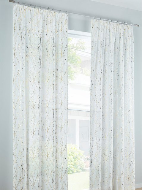 Dekostore Heine Home semi-transparent in Gold aus 100% Polyester - Bild 1