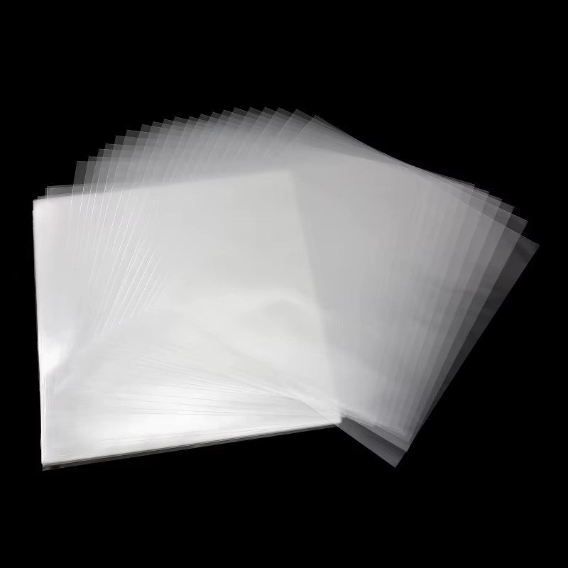 luxuglow 50 Stück LP-Schallplatten-Außenhüllen aus transparentem OPP zum Schutz deiner Schallplatten - Bild 2