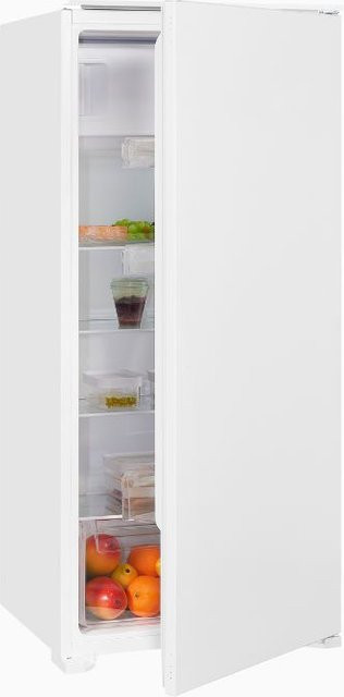 Exquisit EKS201-4-E-040E Einbau Kühlschrank in Weiß mit LED-Innenbeleuchtung und Türwarnalarm - Bild 1