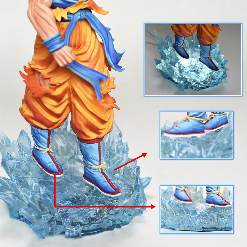 Bandai Dragon Ball Z Goku Super Saiyajin Action Figure aus Kunstharz, mehrfarbig - Bild 4