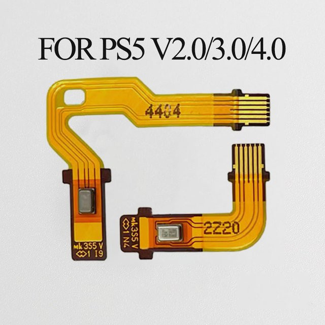 JCD Mikrofon-Flexkabel Ersatzteil für PS5-Controller, linkes und rechtes inneres Mikrofon-Flachbandkabel für PlayStation PS5 V2 V3 V4 - Bild 1